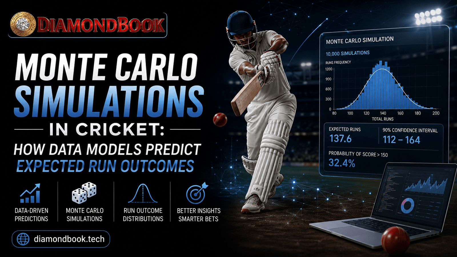Monte Carlo simulation cricket